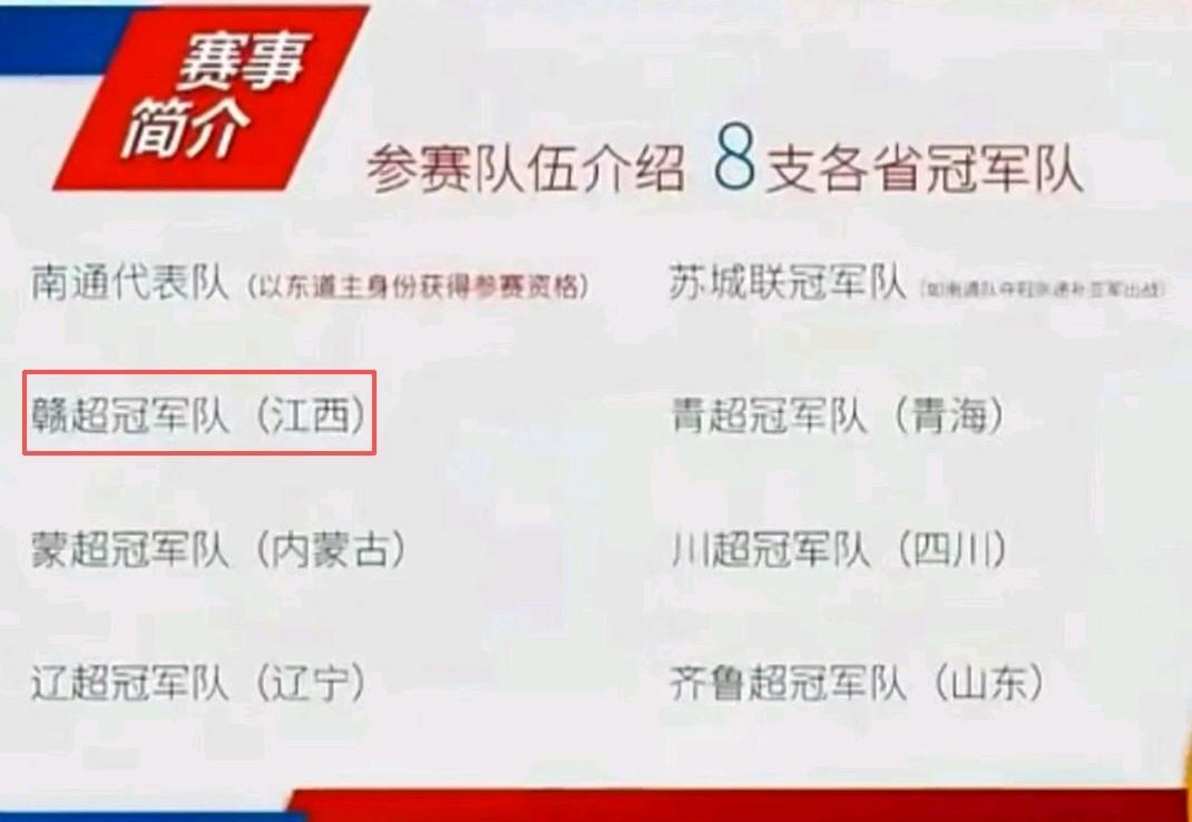 中国足协学习一下吧！
央视举办民间足球争霸赛，苏超冠军泰州队、赣超冠军赣州队、青