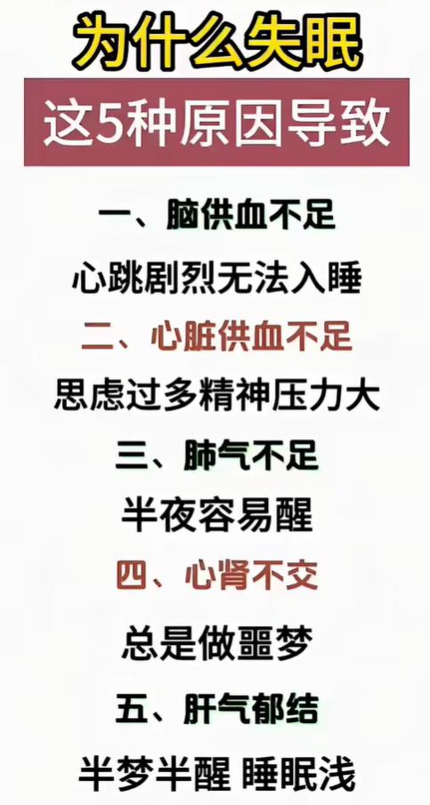 失眠反反复复？5 种常见诱因，看看你属于哪一类