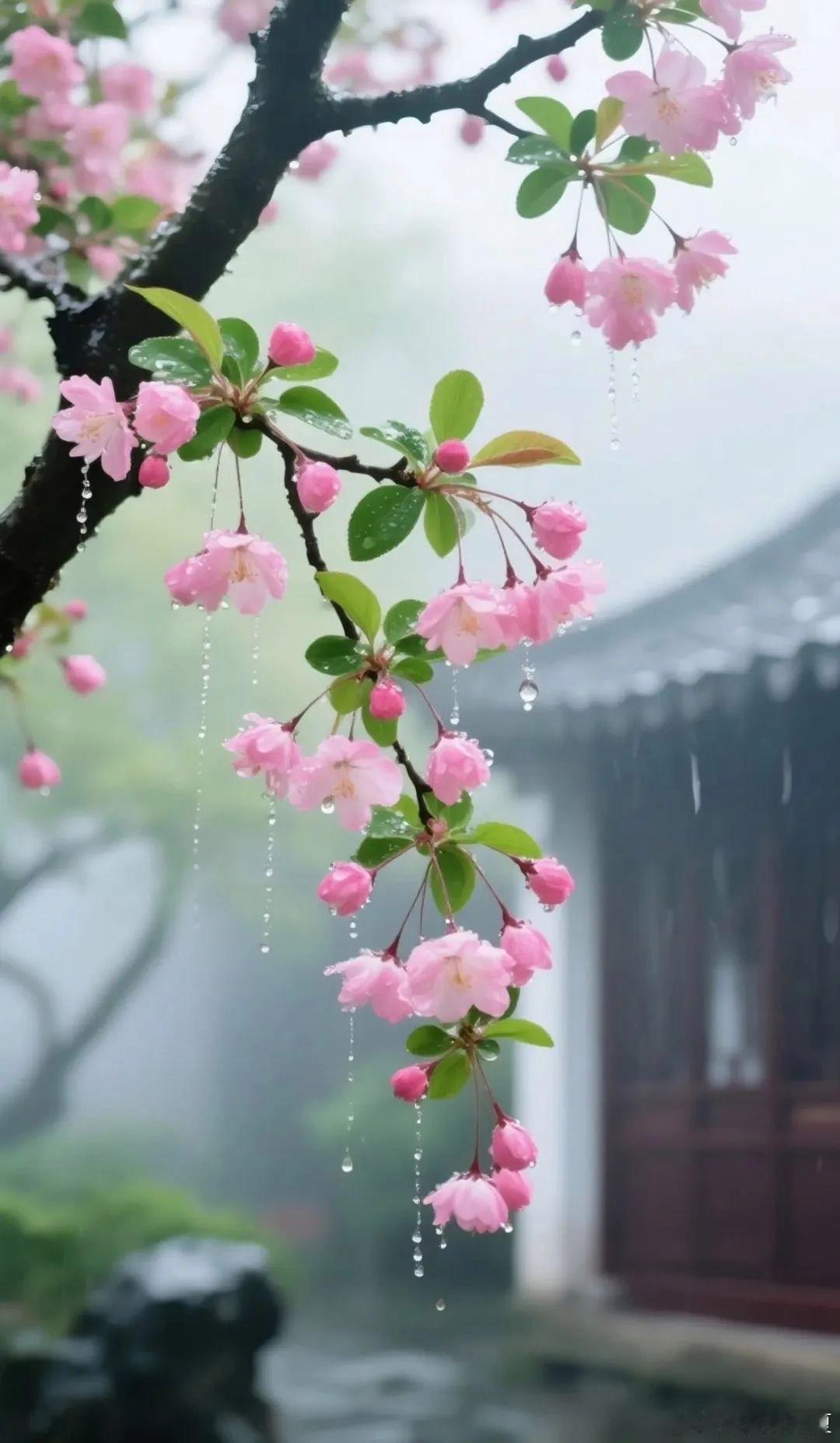 风凉一夜雨，花落一行诗，回首春已去，眉上夏花开～ ​​​