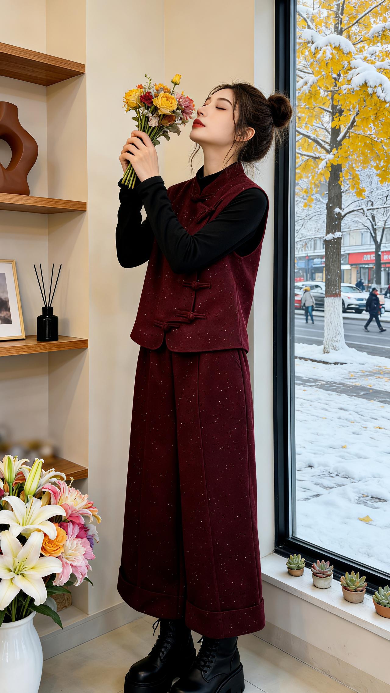 新中式套装 穿搭 复古穿搭 新年穿搭 套装穿搭