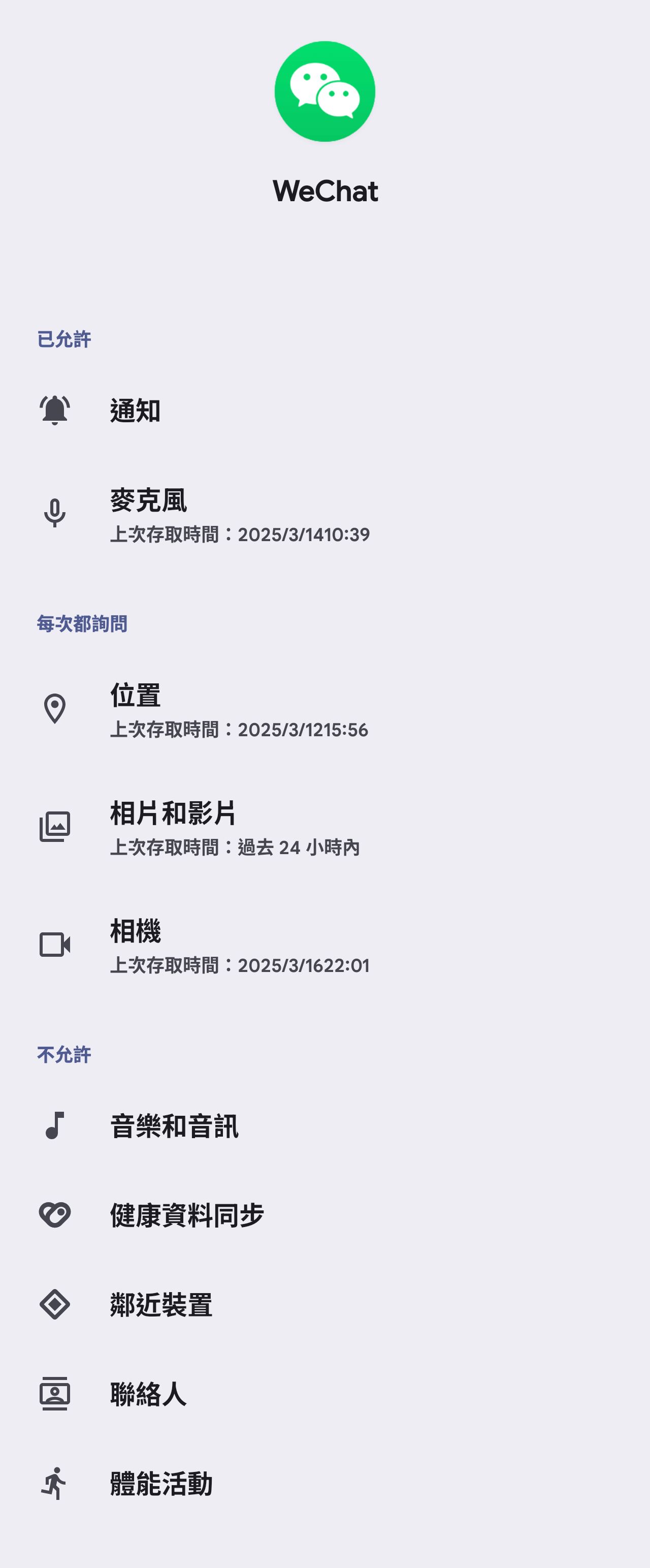 你们都给了微信什么权限？我是能拒绝的都拒绝了，不过我发现身边很多人对这个不敏感，
