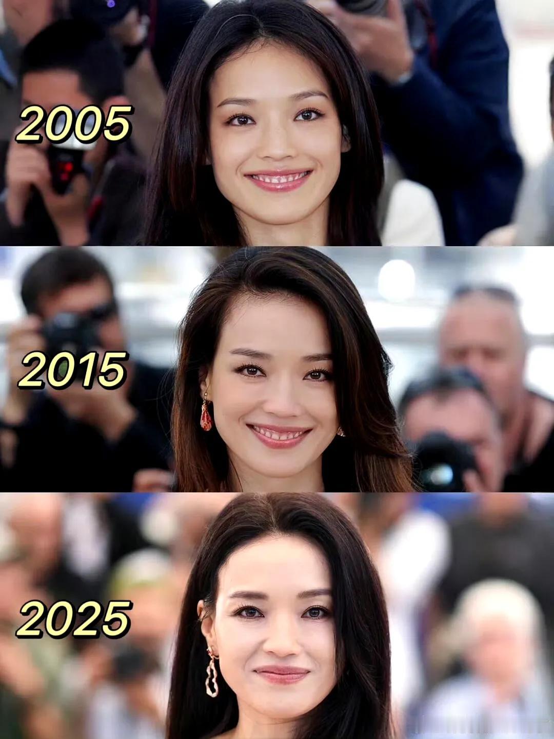 20年过去了，舒淇戛纳生图就没变过[裂开]...反而觉得现在比年轻时候更好看 ​