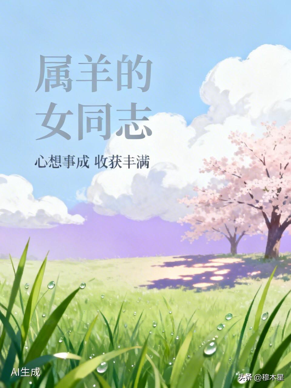 别不信，属羊的女同志，
从今天起，
你会想啥来啥，
你会心想事成。
因为你身体健