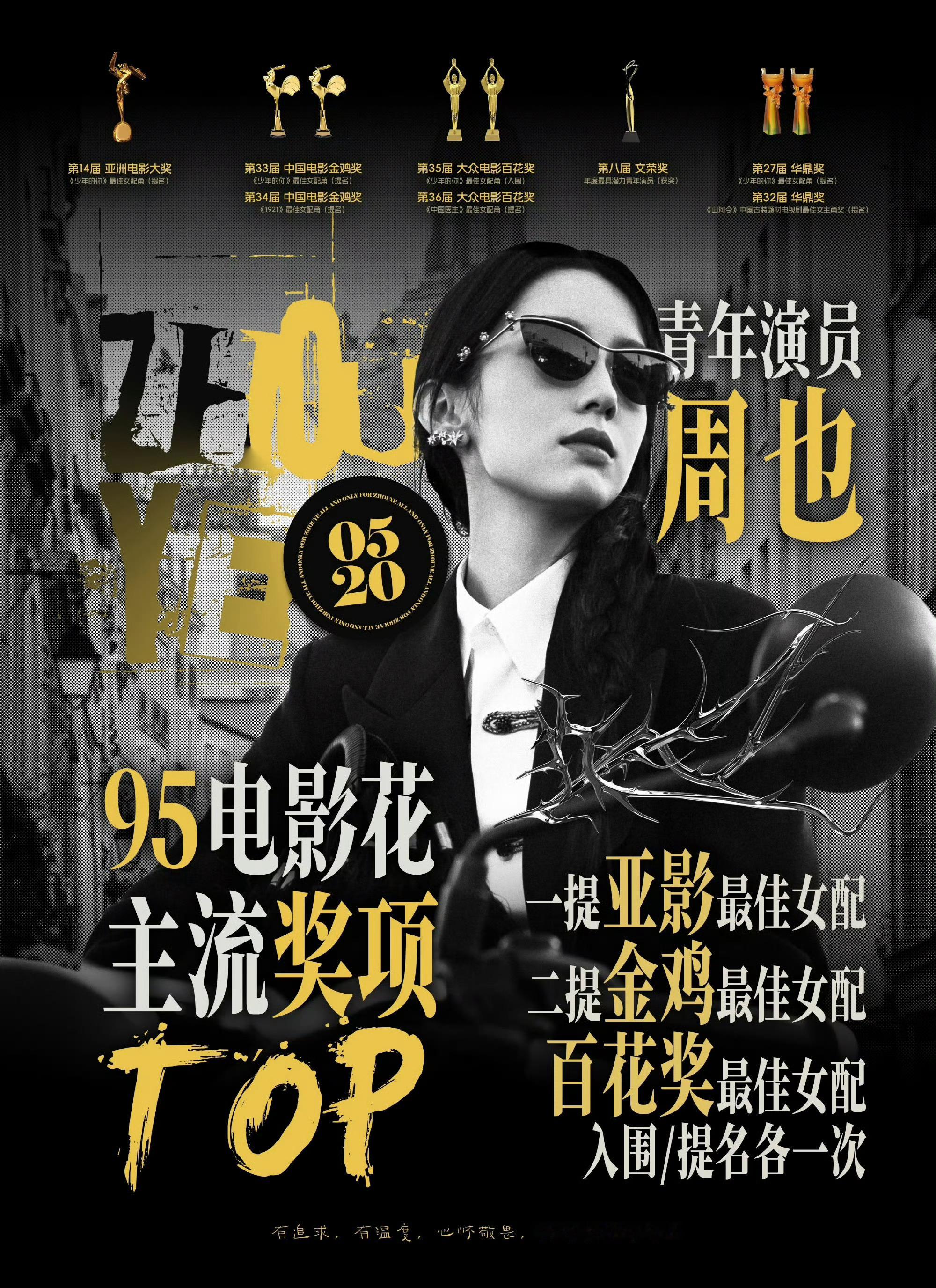 周也95花奖项top1 
