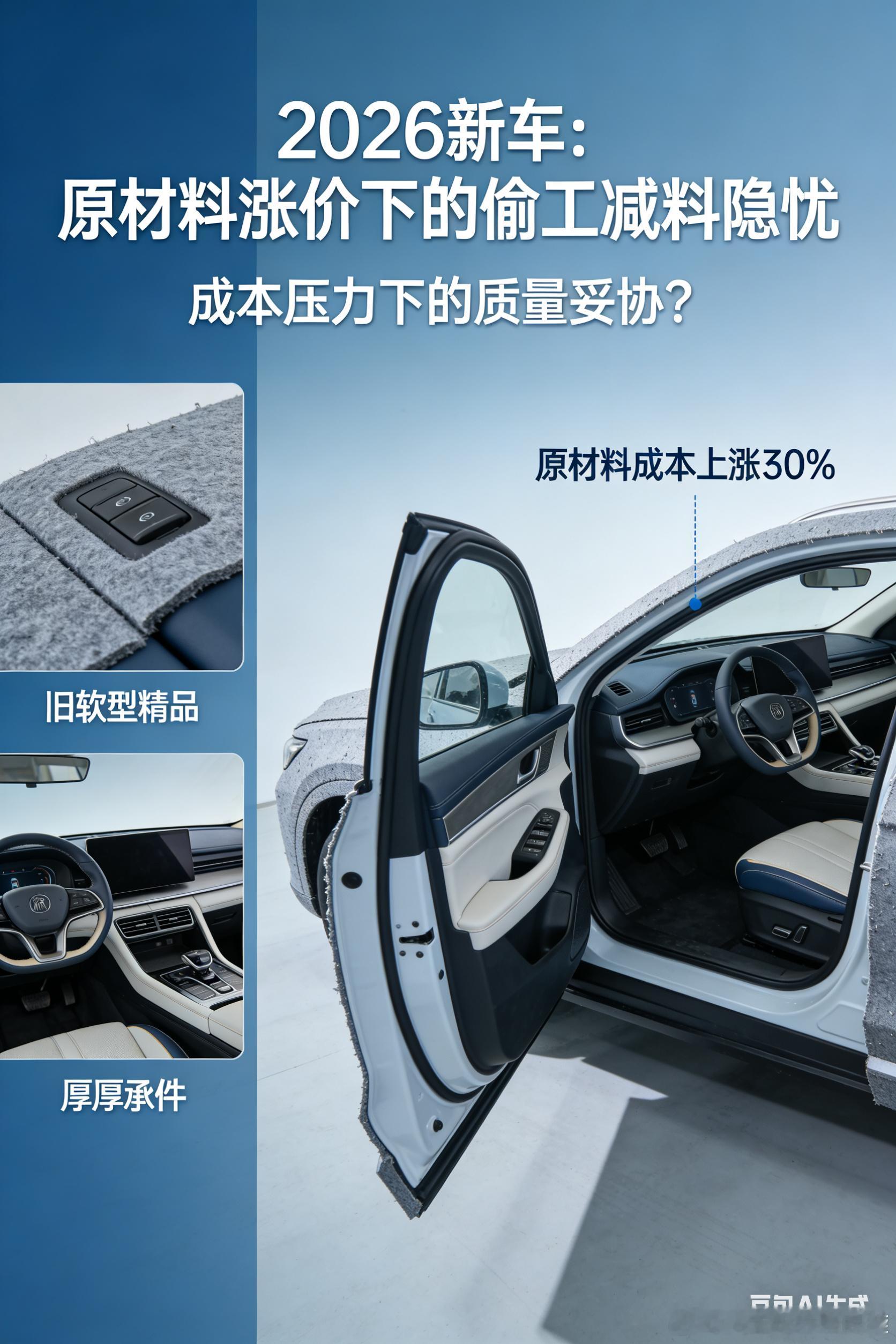 避坑：2026年原材料涨价，选车重点关注哪些偷工减料？BY【工科女的车库】202