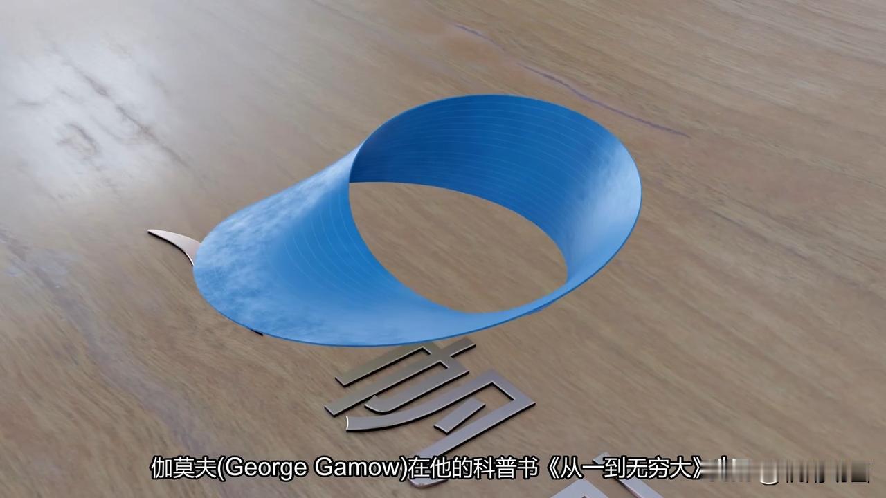 走在莫比乌斯大道上。
加莫夫在他的科普书《从一到无穷大》中描述了莫比乌斯带上有趣