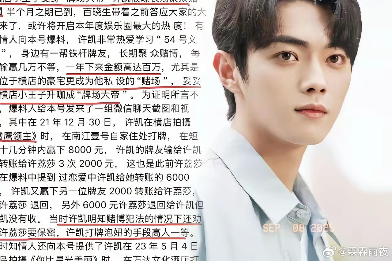 这就是许荔莎说的能让许凯进去的事情？许荔莎这招鱼死网破对谁也没有好处吧？许凯聚众