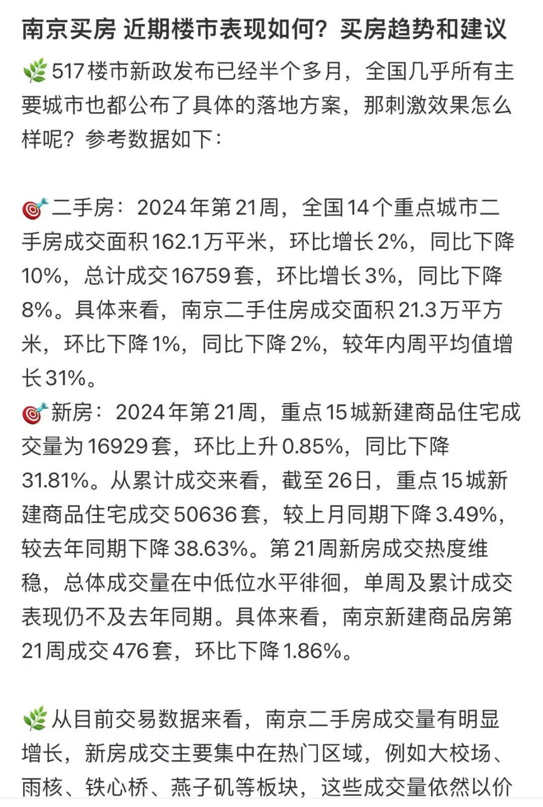 南京买房 成交数据看当前楼市热度如何
