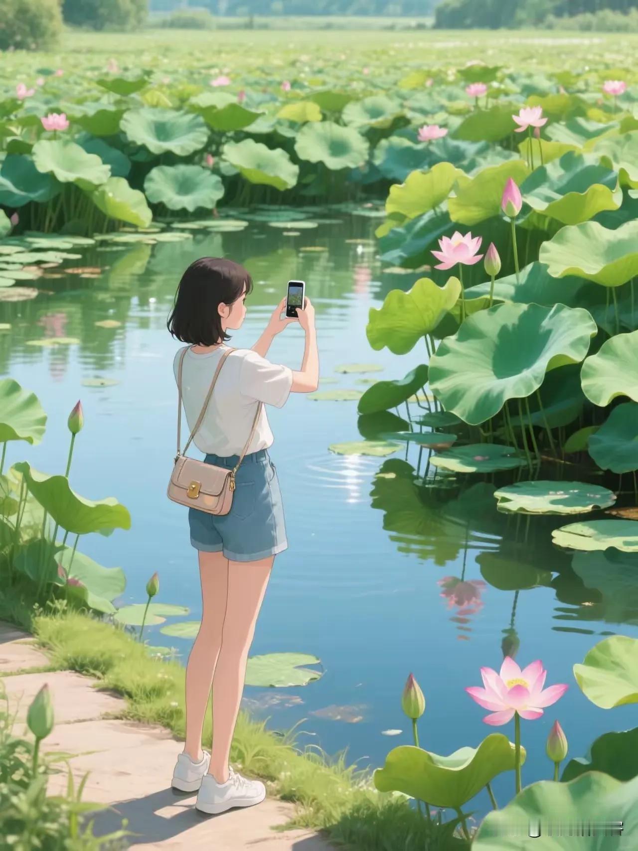 夏日炎炎蝉鸣噪，
秋风阵阵黍见黄。
横批：《蝉与黍》