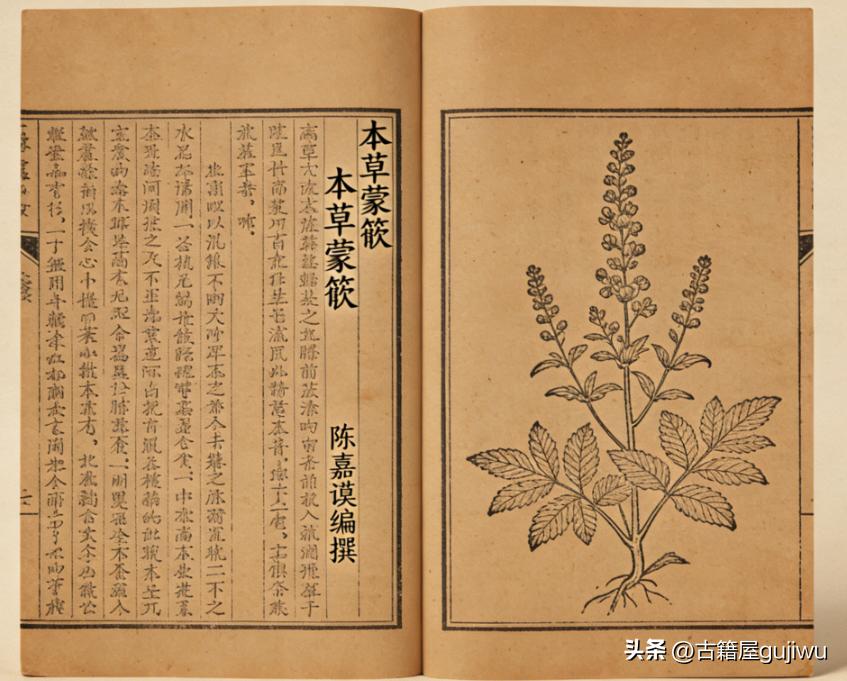 《本草蒙筌》陈嘉谟编撰页数: 315双页620页12卷