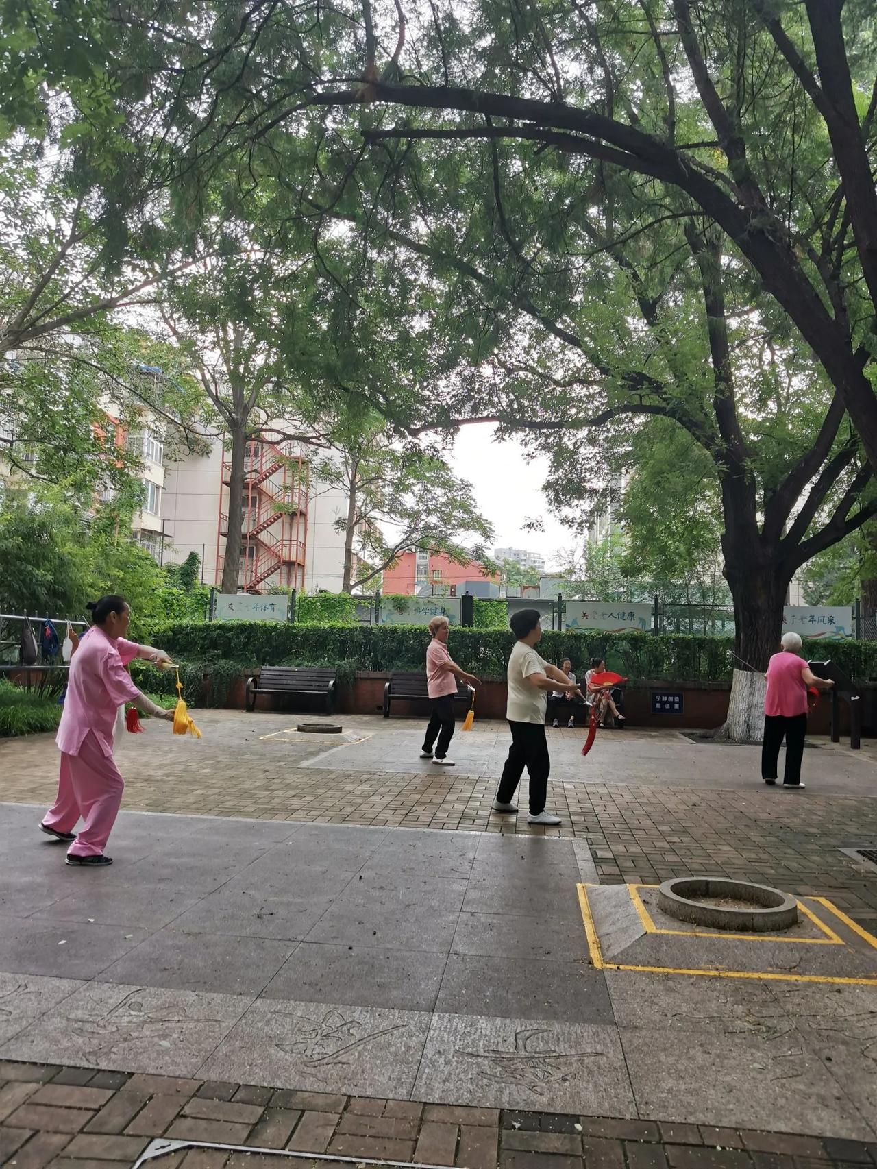 在南城香吃完早餐，和老伴徒步40分钟，自丰台金泰丽湾社区西门到老宣武万寿公园。