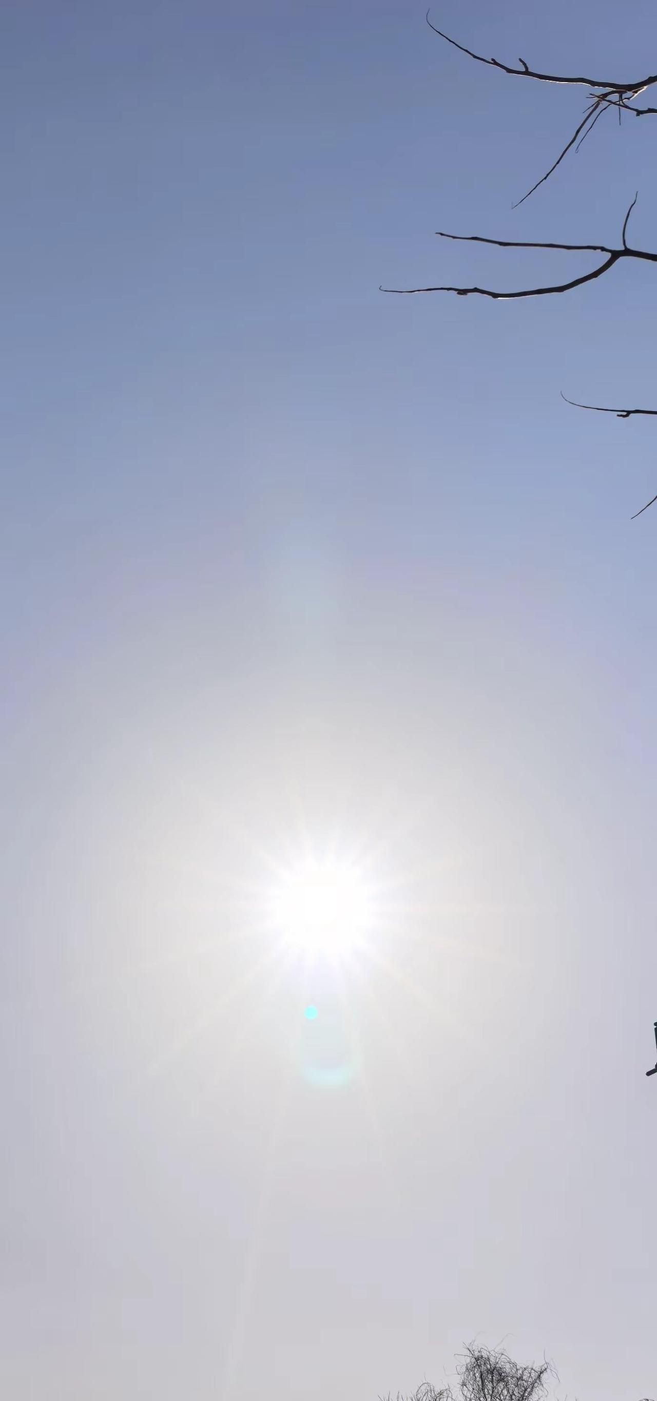 🌞体感8° 晴空万里，润红的娇阳为晴天添加了一抹色彩，1520❤