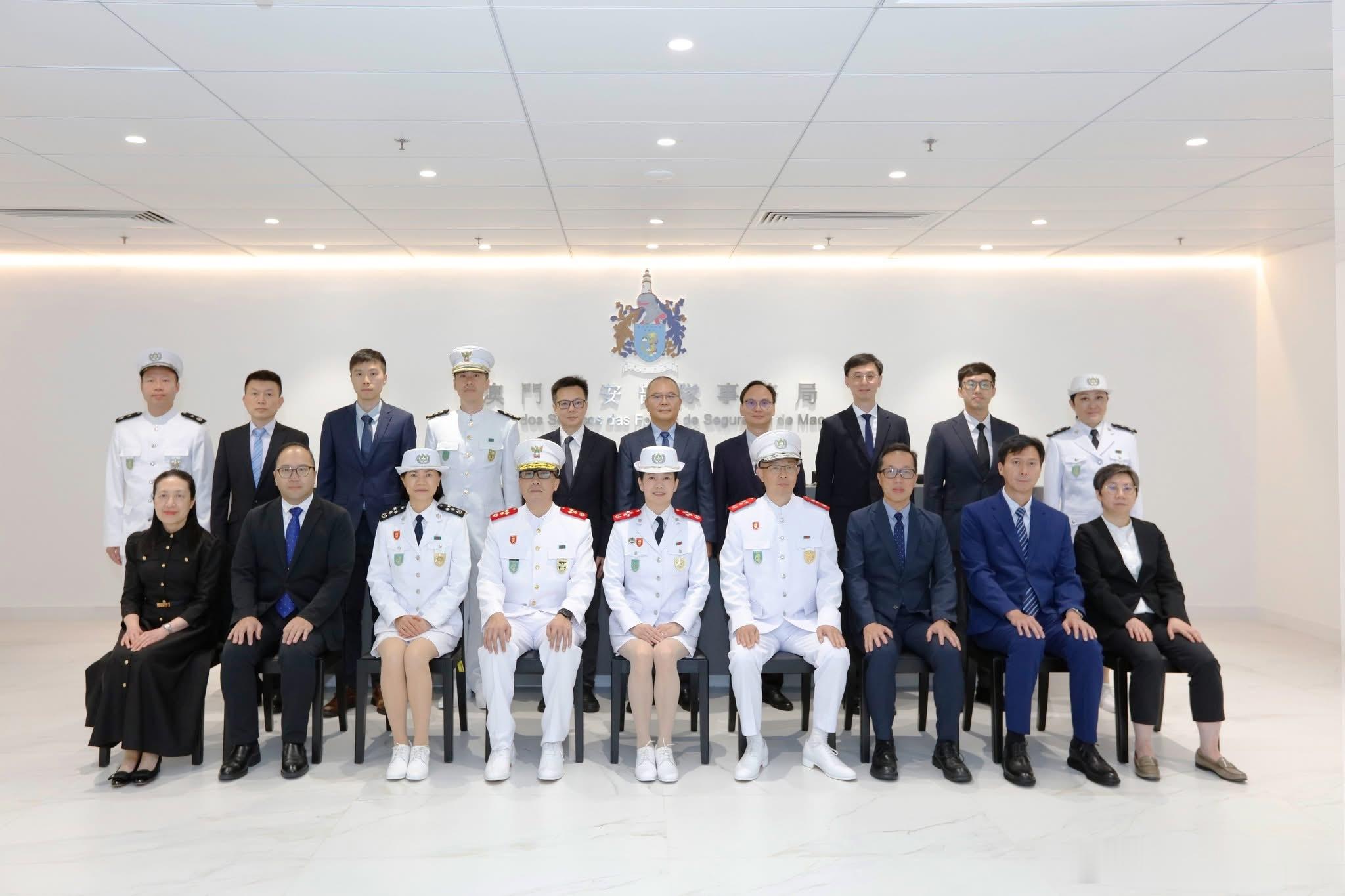 澳门保安部队事务局2026年高层合影 