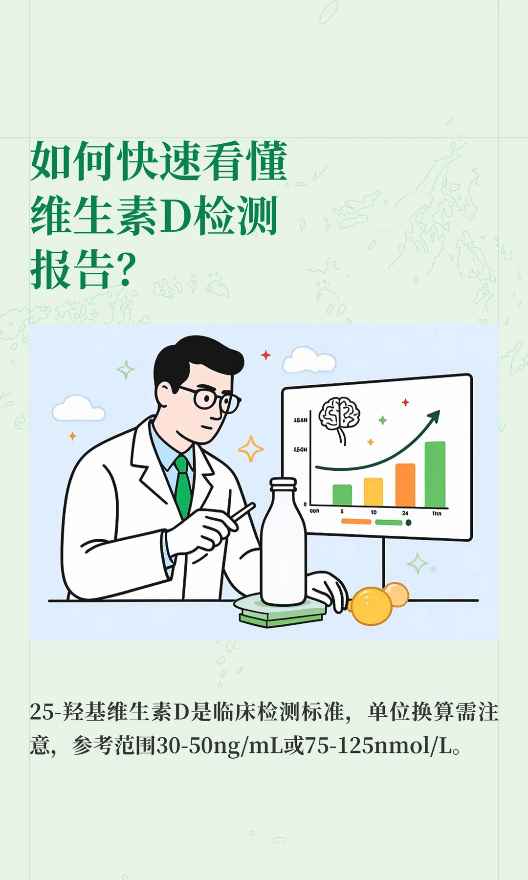 如何快速看懂维生素D检测报告？