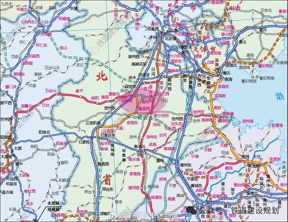 国铁播报【全长80公里！石雄高铁蠡县至任丘西段环评招标】7月3日，新建石雄铁路蠡