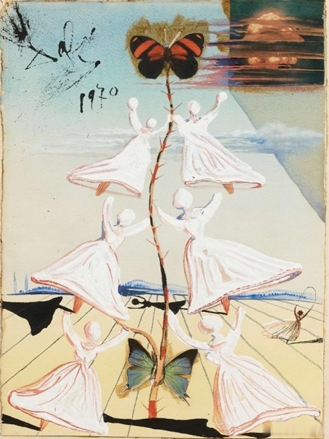 圣诞节 萨尔瓦多·达利（Salvador Dalí）设计的圣诞卡 (1959 -
