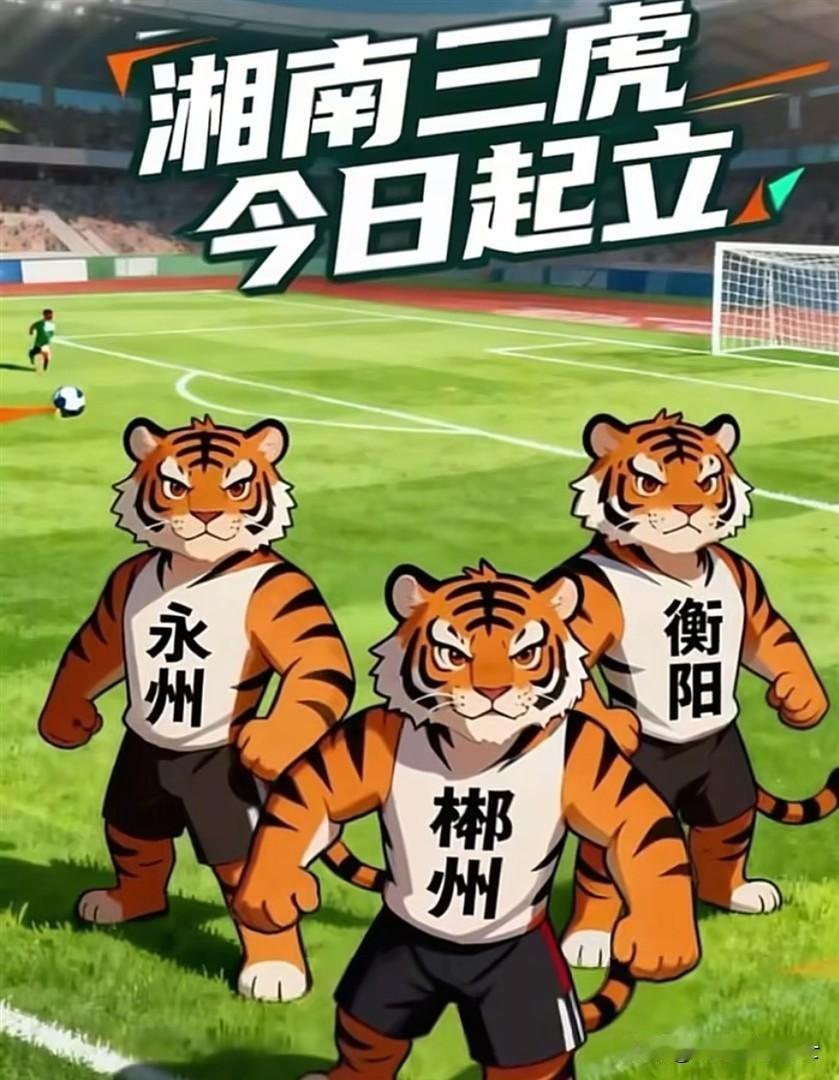 从湘超第九轮比赛开始，湘南三虎的永州、衡阳、郴州将正式进入决雌雄、定身份的三雄之
