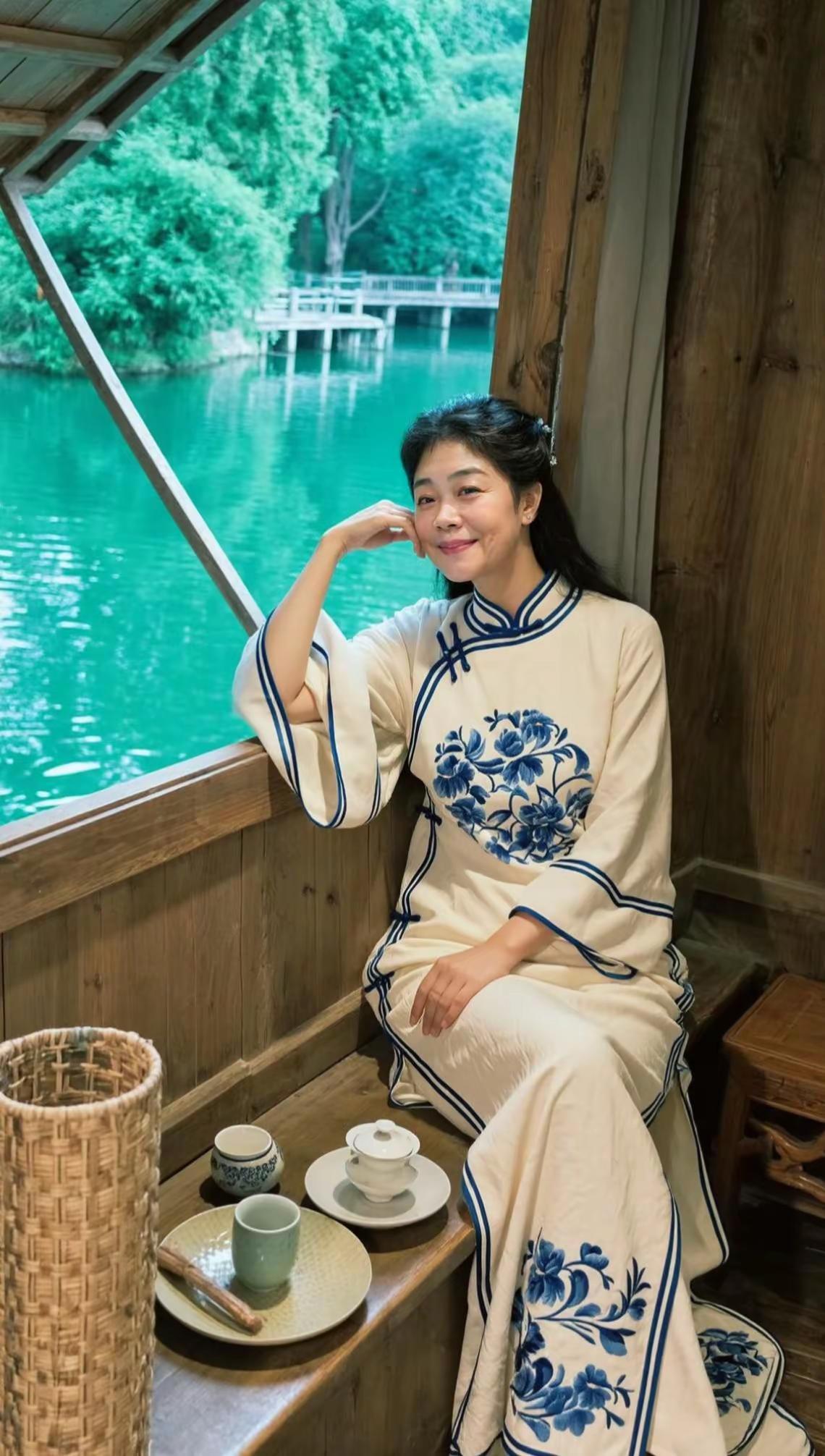 今日分享之人要学会改变自已。AI水墨风写真 随变ai随便玩