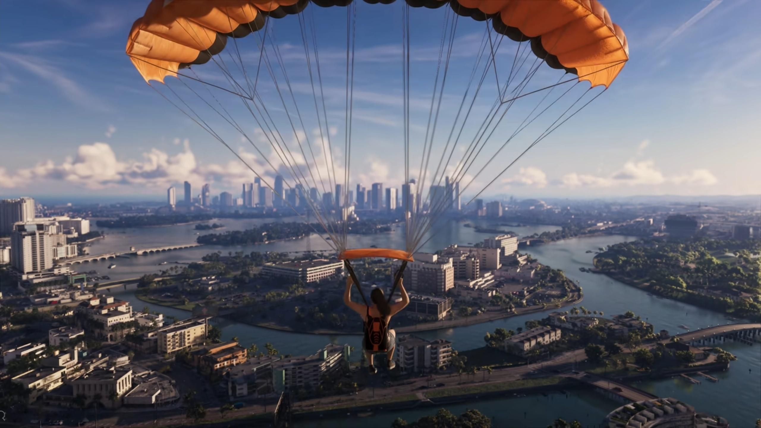 GTA6实机预告 见证历史！！这R星官方放出的实机画面比之前偷跑出来的好多了，火