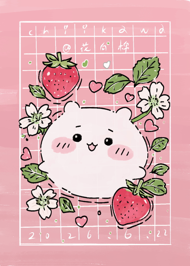 吉伊卡哇灵感共创夏日企画 馋草莓了，摸一只草莓主题的吉伊🍓ও最爱草莓🍓🍓?