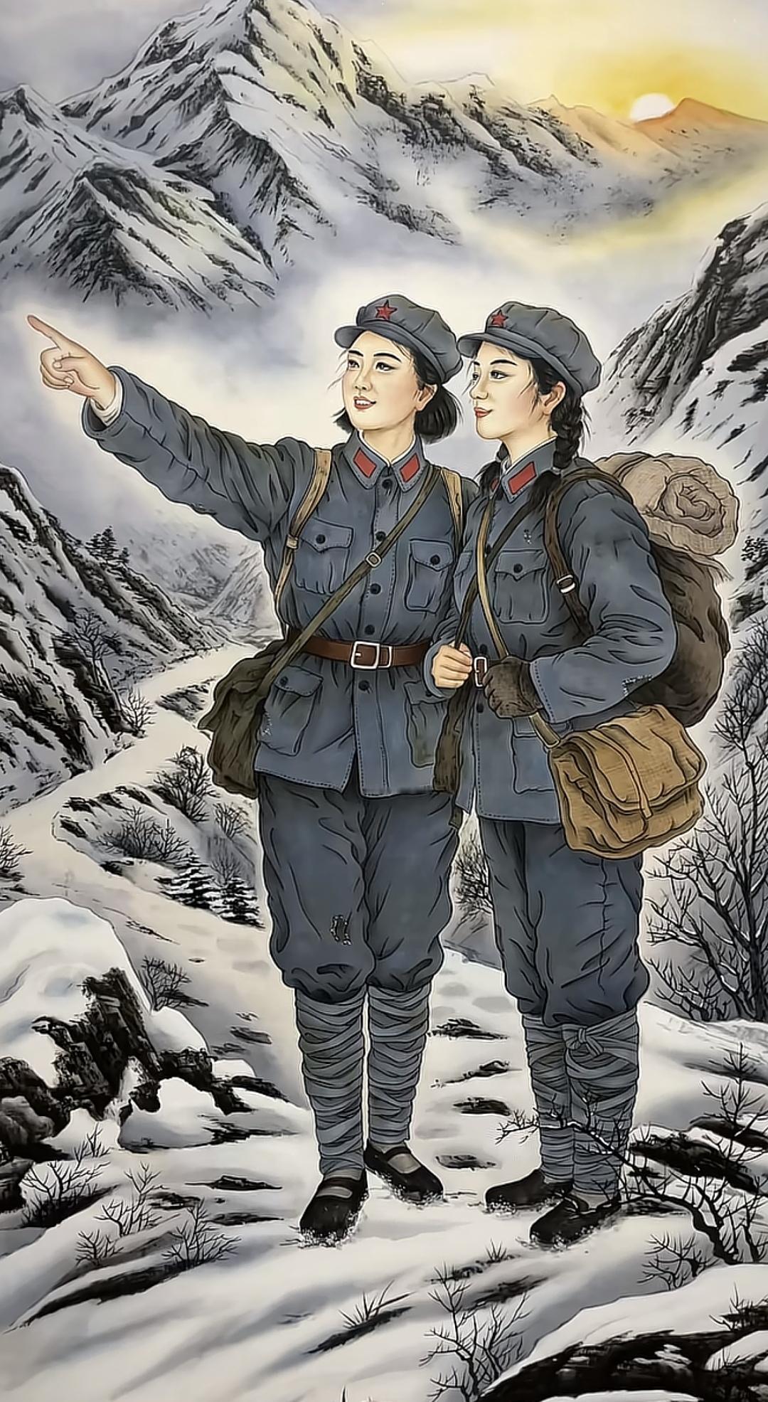 终于找到这幅画的完整面貌了，这才是我们的革命前辈的红军战士的真实样貌。原来网传这