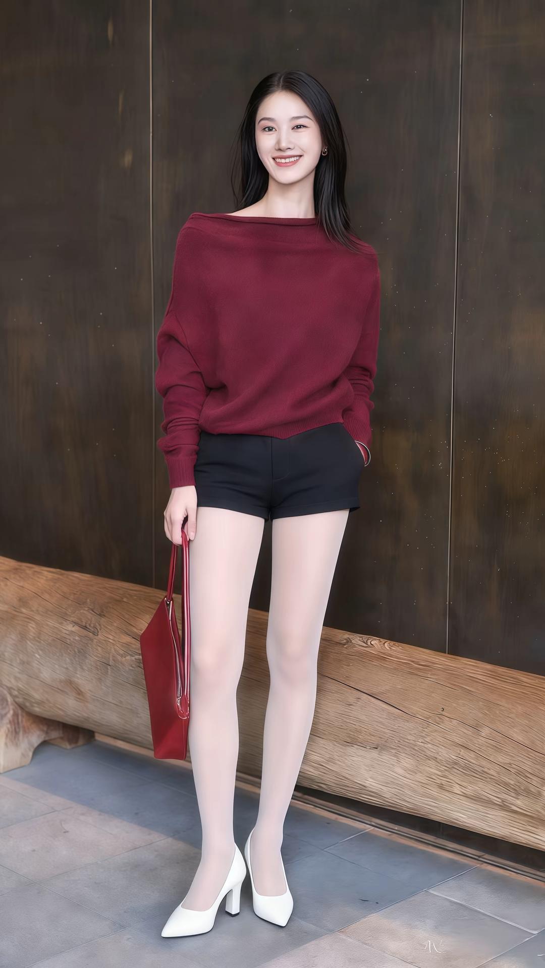 职场穿搭怎样更显女人味?
你这身造型简直是行走的时尚教科书，美得让人窒息！酒红色