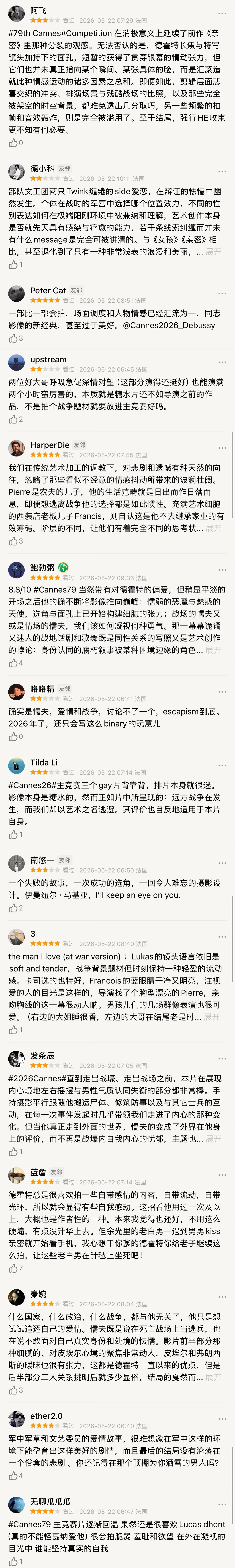 第79届戛纳电影节主竞赛单元倒数第二天喜提两连爆💥💥💥卢卡斯·德霍特的新片