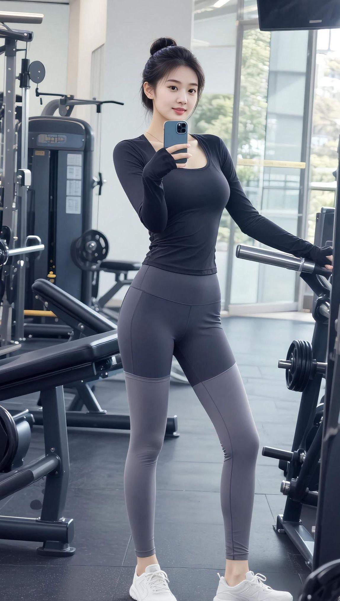 AI健身自拍风 抖音ai创作