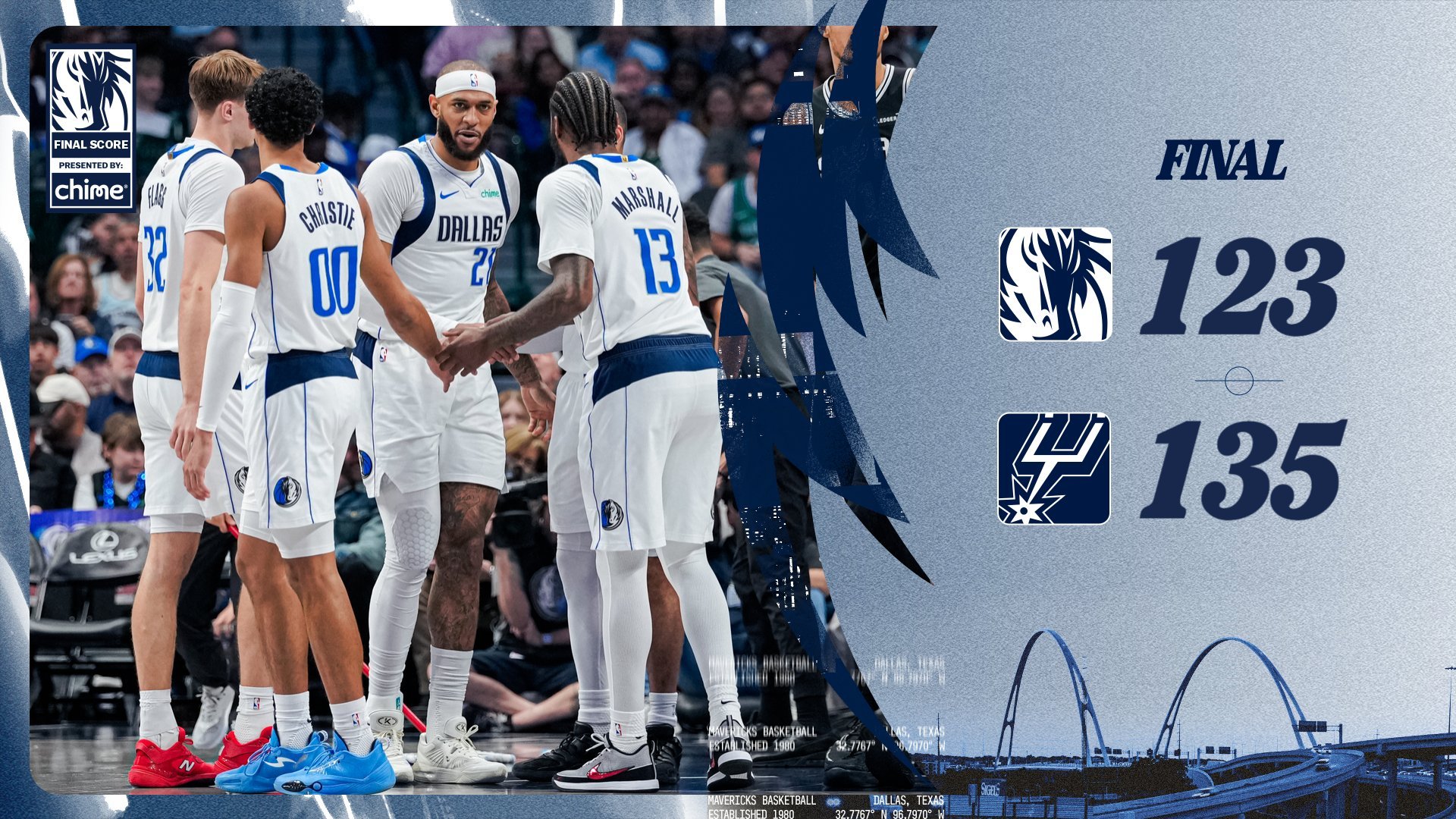 主场比赛，残阵独行侠吞下六连败。今天和全阵容马刺打到关键时刻，很努力想终止连败，