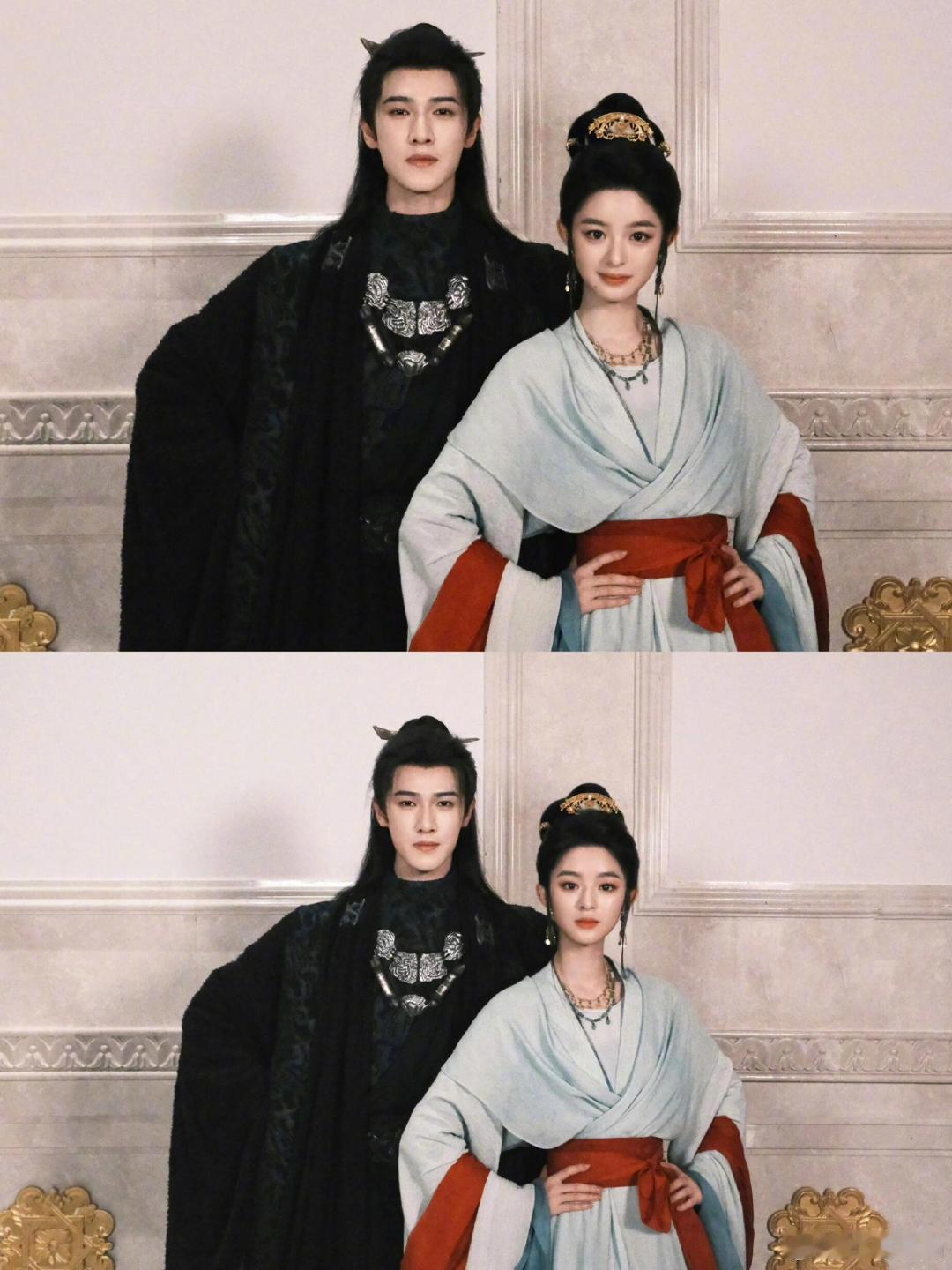 发现李昀锐黄杨钿甜这两张杀青合照，还互换了表情，好默契[开学季] ​​​