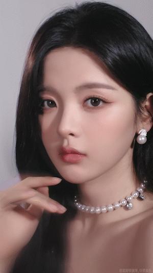 #杨超越AI建模脸#超越一营业全世界都吻了上来，老天爷追着喂满汉全席的超绝建模脸