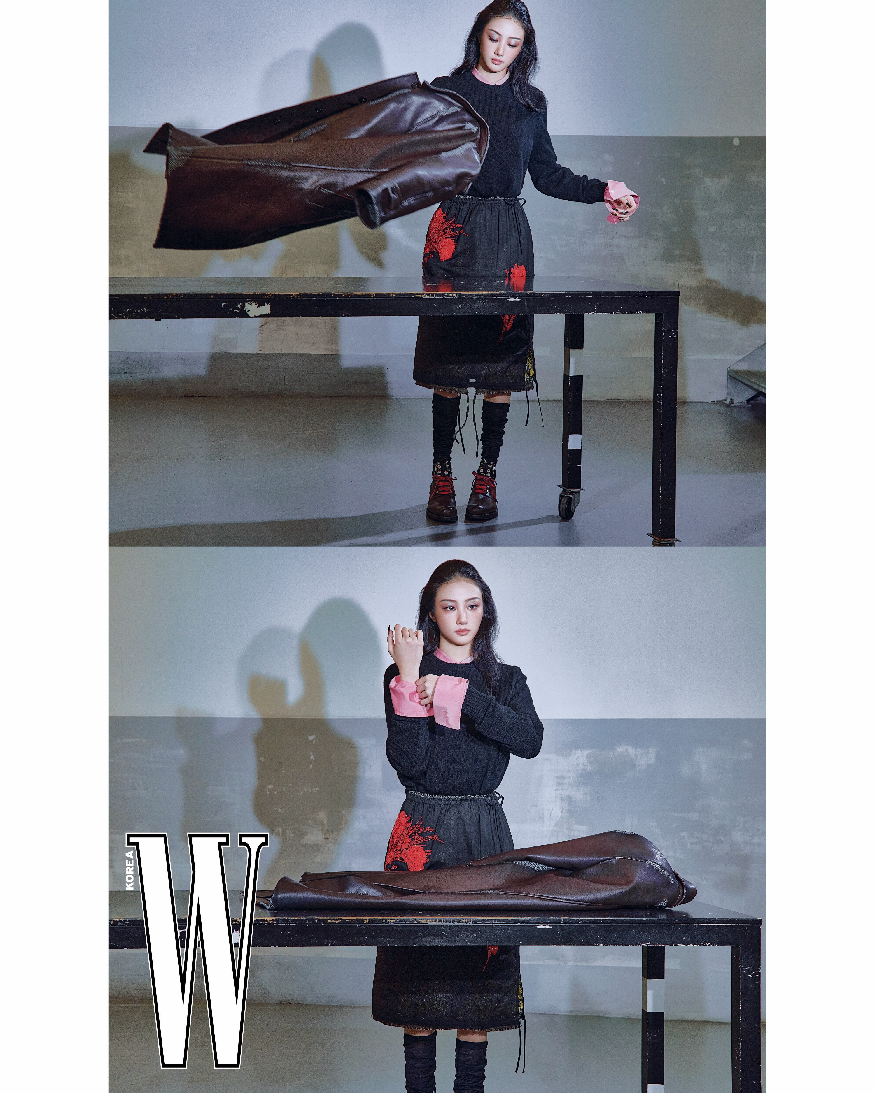 “六模一”Gawon出镜W Korea 九月刊画报，演绎Prada 2026秋冬