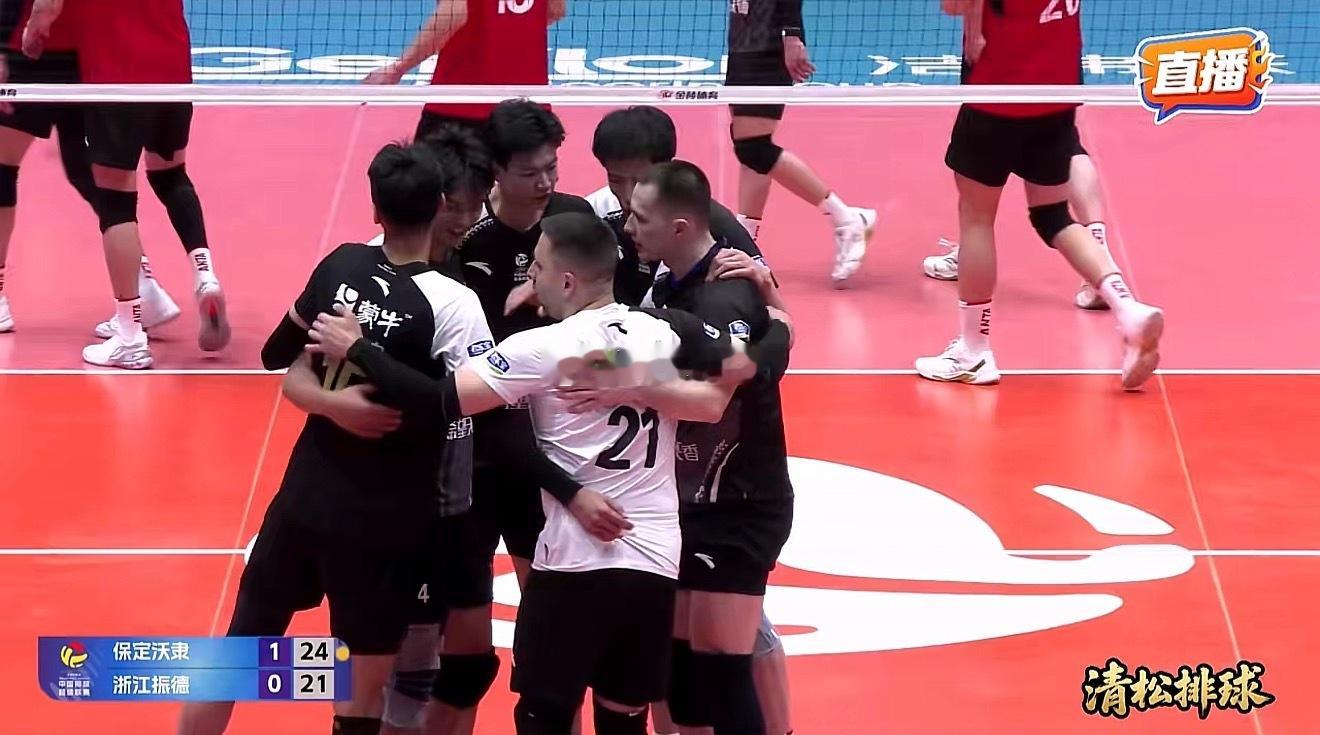 2025-2026中国男排超级联赛A级第13轮河北保定沃隶vs浙江振德第二局：2