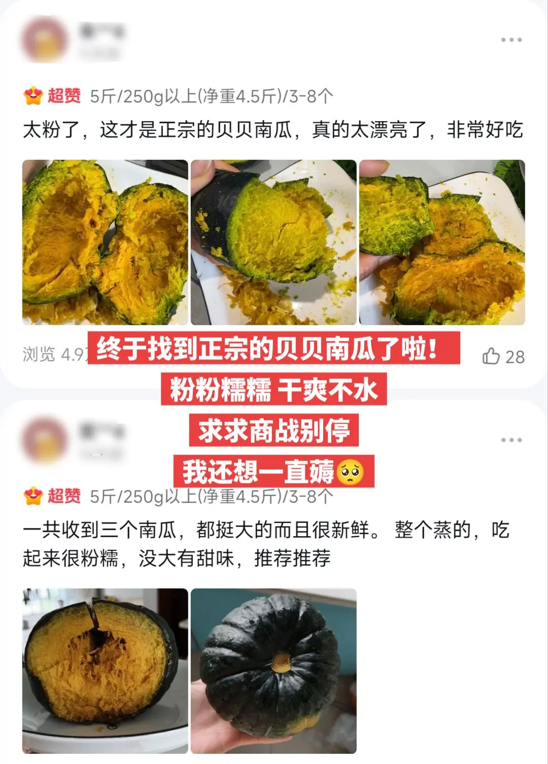 终于找到正宗的贝贝南瓜了，太好吃啦。