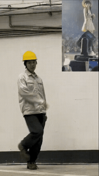 这哥们不仅模仿了，还超越了