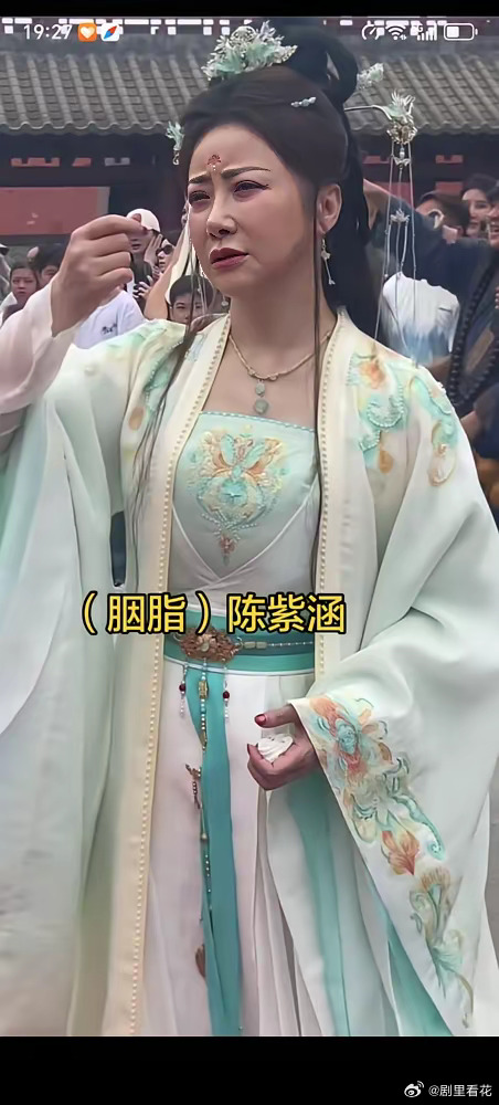 51岁的陈紫函，被路人镜头拍到了。发福，疲惫，脸上写满烦躁。那是《济公4》片场，
