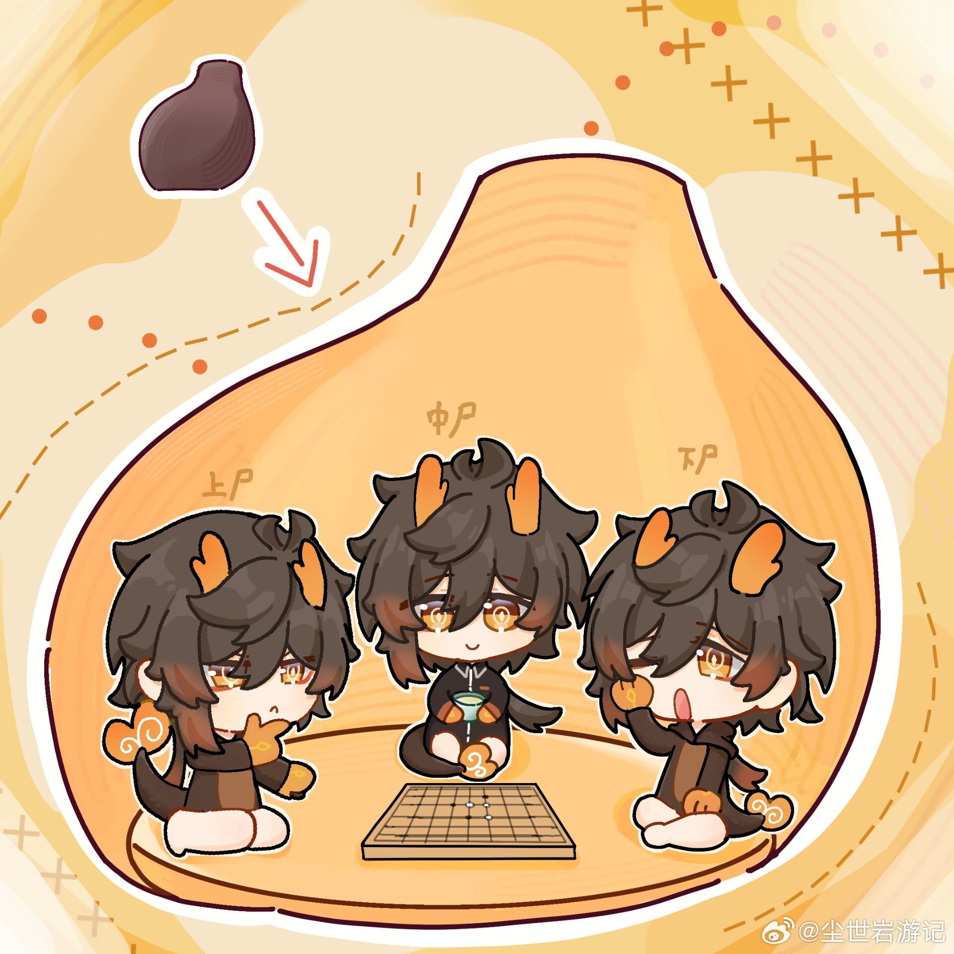 【钟离小暑茶话会】恭喜🍠的@ 灰糰 的评论被选中！珍惜物种之蒜薯钟离炊金馔玉钟