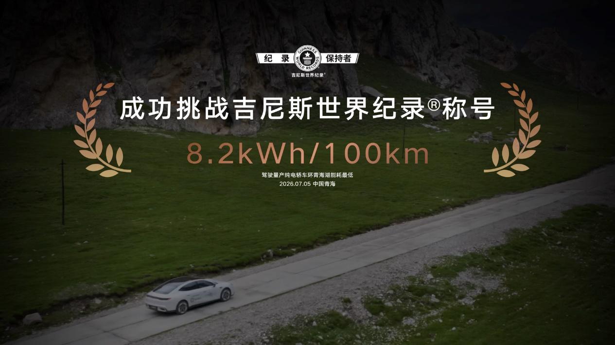 吉利银河又破纪录了——这次破了两个
第一个,能耗。吉利银河 TT 在环青海湖跑出