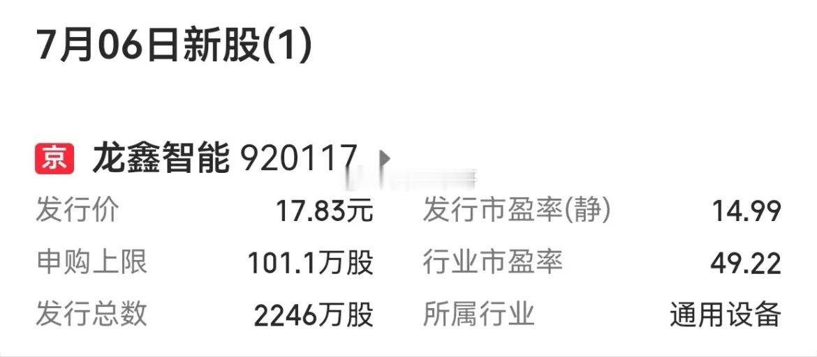【下周A股市场：目前已明确有两只新股申购】        下周(7月6日至7月1