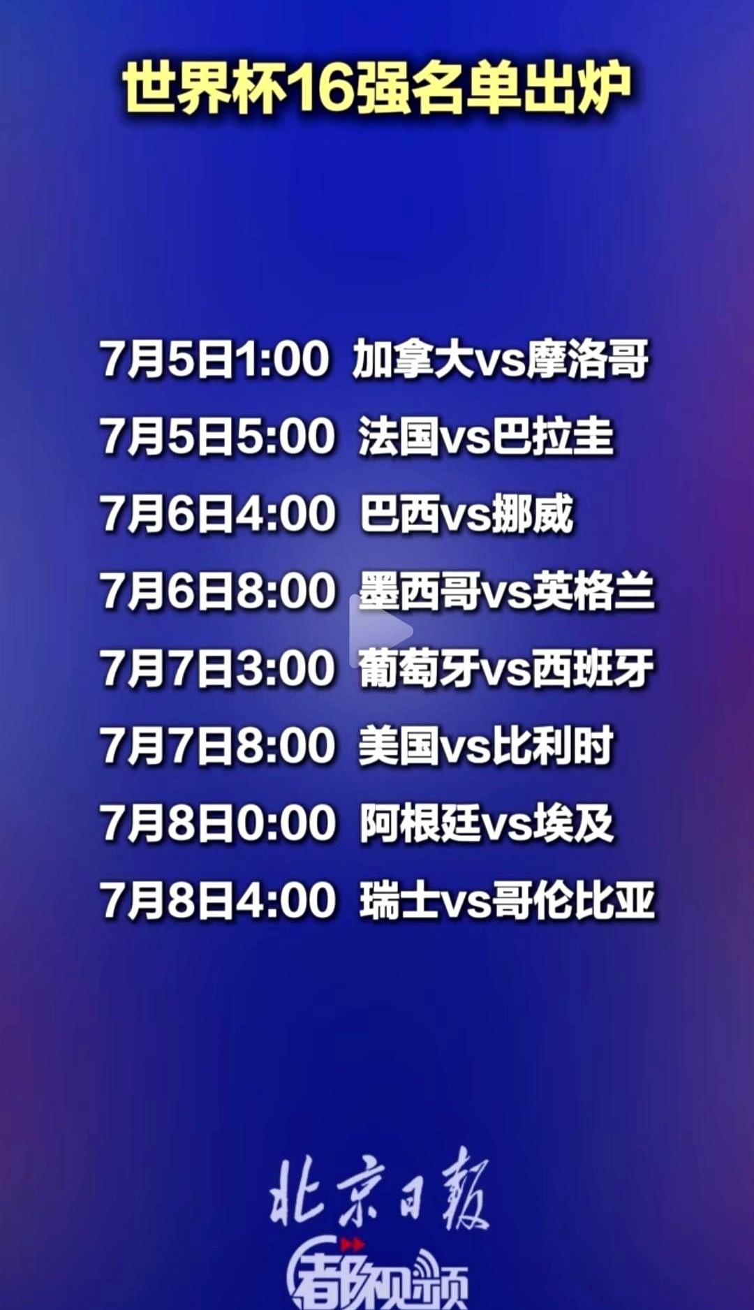 我来蒙一下本届世界杯8强的名单。
他干脆就不用“预测”这个词，直接甩出一份“蒙”