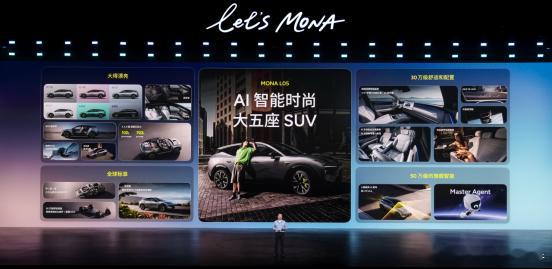 MONA L05上市了纯电增程都有接近4米9的大五座SUV限时13.98万起这个