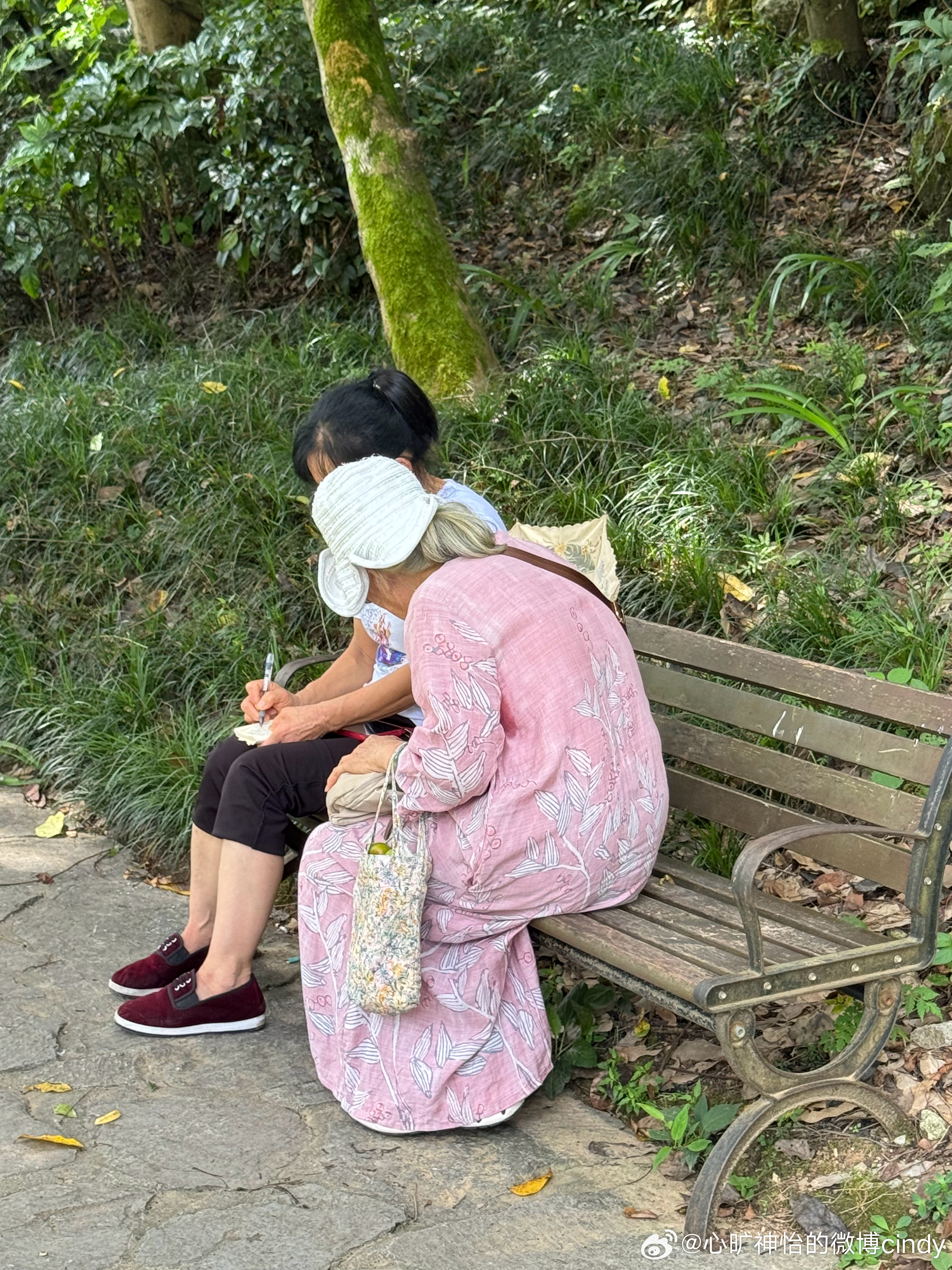 我妈也社牛，路上和刚认识的本地人在互相留电话呢！ 张家界·武陵源风景区