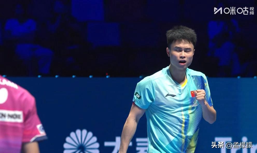 男单小组赛第一轮：
周启豪(CHN)3-1川上流星(JPN)【11-7，9-11