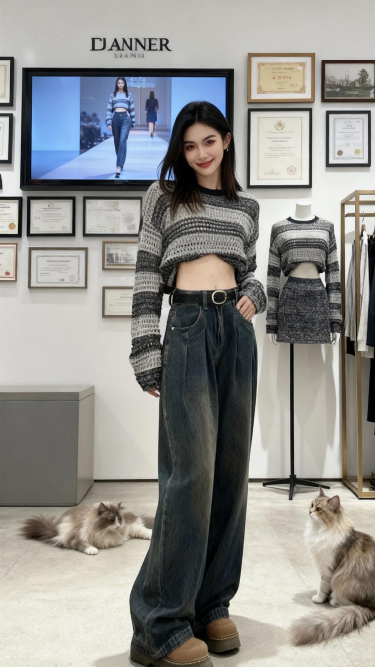 每日分享 穿搭 牛仔裤 每天穿搭分享 女装穿搭