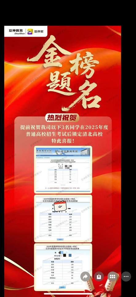 恭喜恭喜金榜题名！这只是知道的，其实不知道的还有好多！
