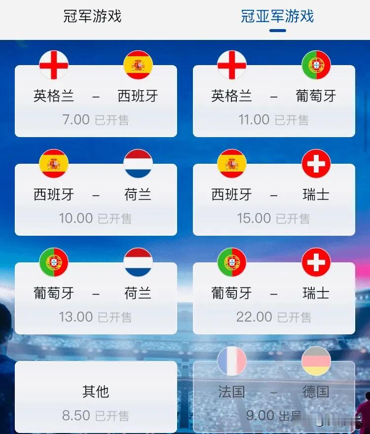2024欧洲杯最精彩的赛事要来了，可以做好熬夜看球的准备在整几张竞猜小发点财也是