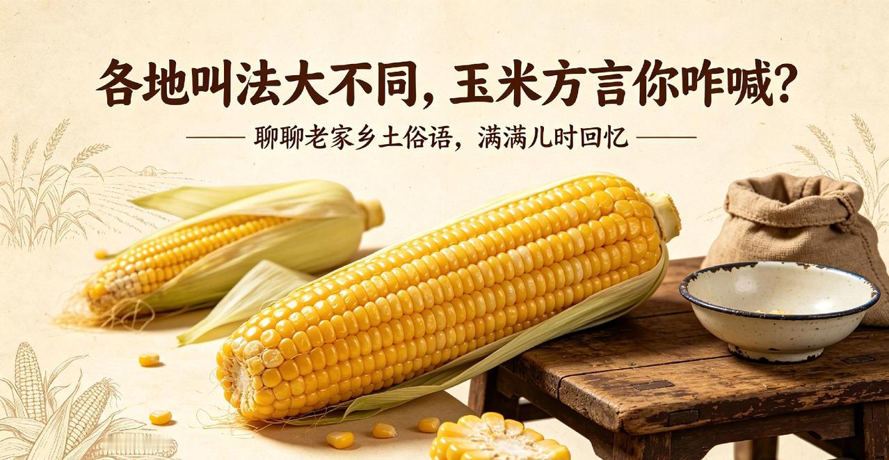 各地叫法大不同，玉米方言你咋喊？
聊聊老家乡土俗语，满满儿时回忆
