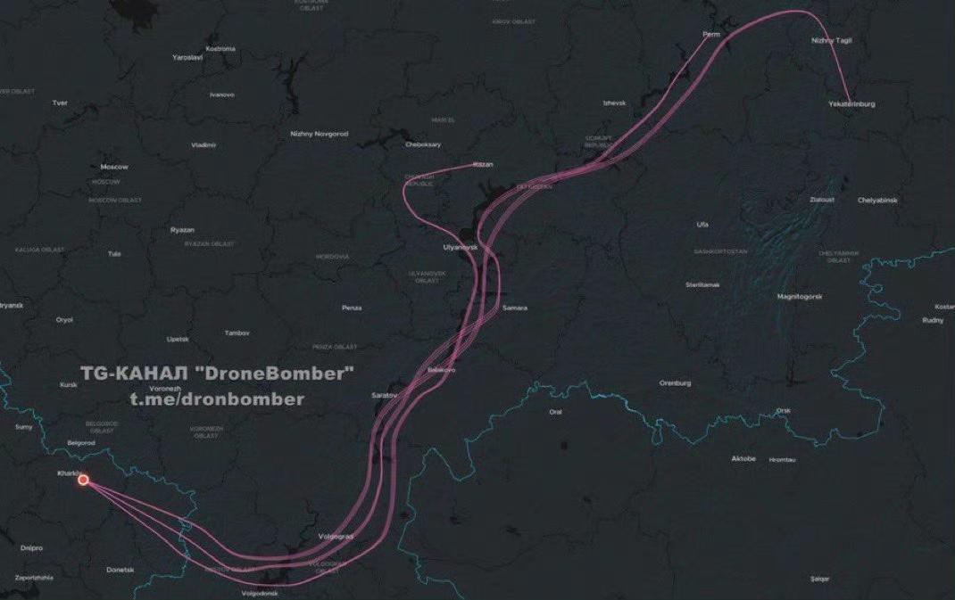 昨天乌克兰对俄罗斯发动的“火烈鸟”导弹袭击是迄今为止最深入的打击之一。部分导弹飞