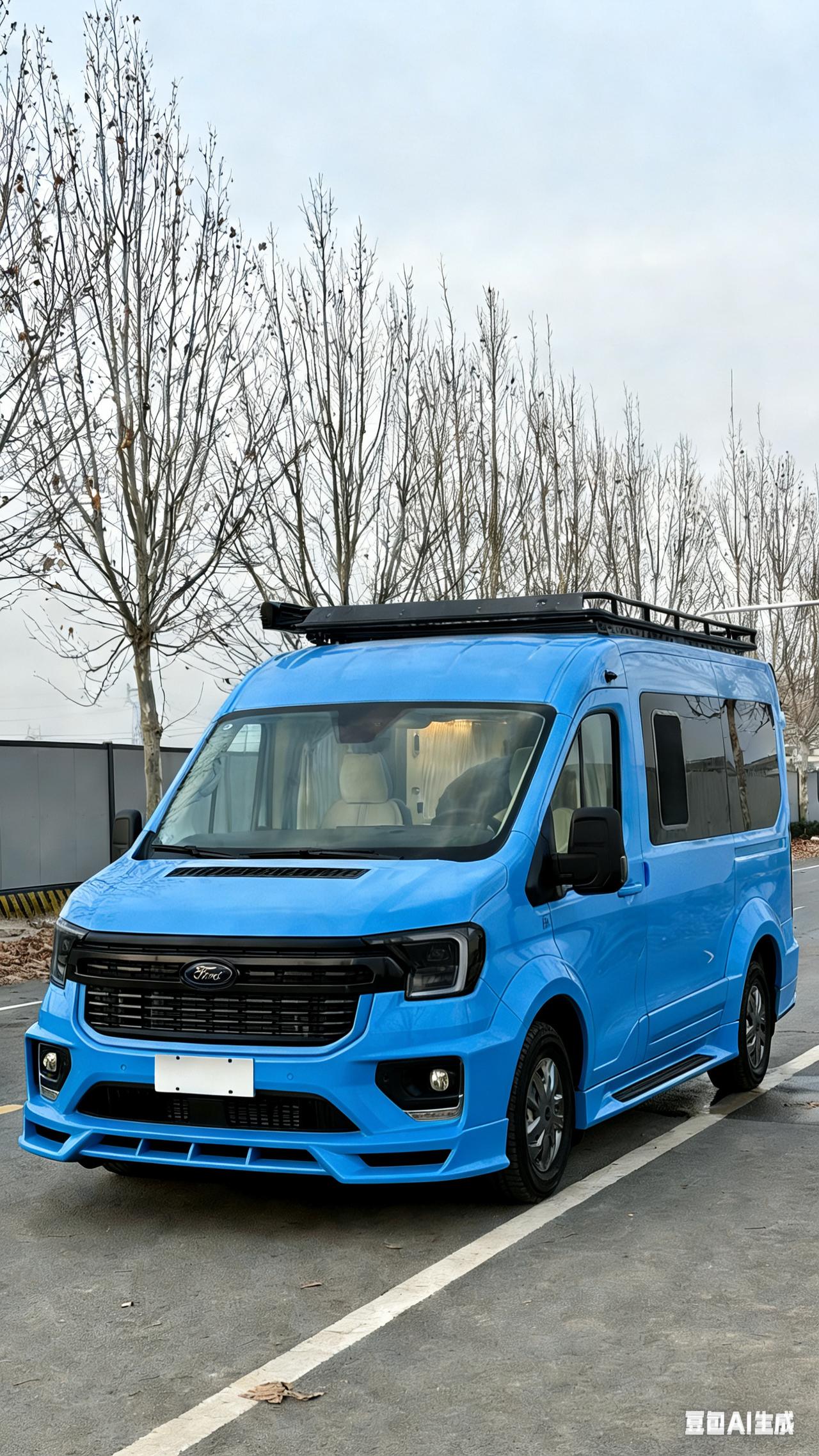 福特t8宿营车这个兰色有人喜欢吗