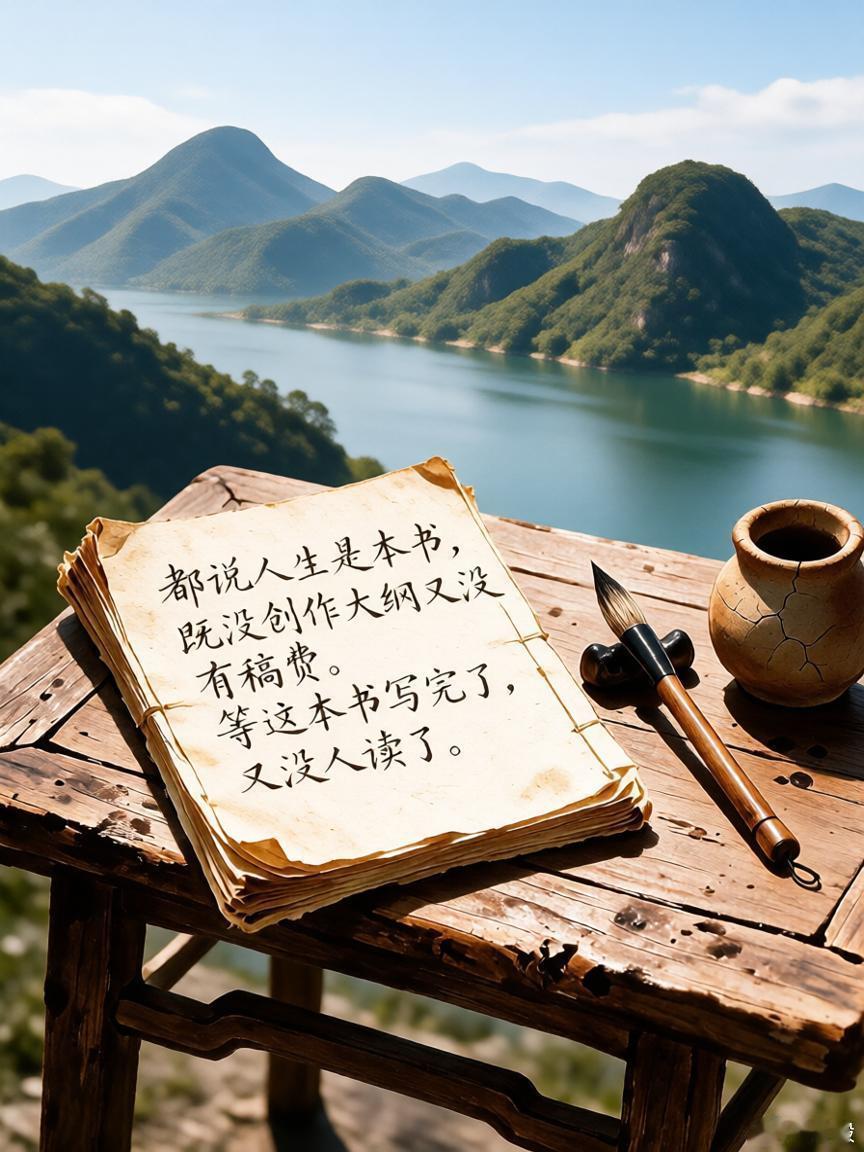 都說人生是本書，既沒創作大綱又沒有稿費。等這本書寫完了，又沒人讀了。 ​​​